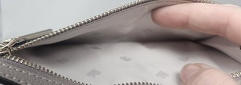 Kate Spade Darcy Refined Grain Leather Large Slim Bifold Wallet Warm Taupe New - Picture 4 of 9